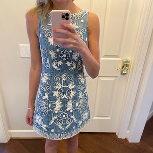 Denim Alice + Olivia Dress
